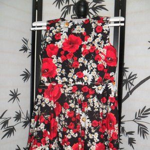Black floral dress